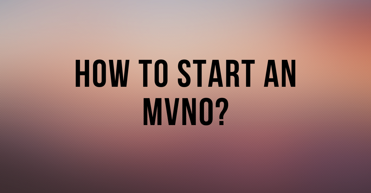 How To Start An MVNO?